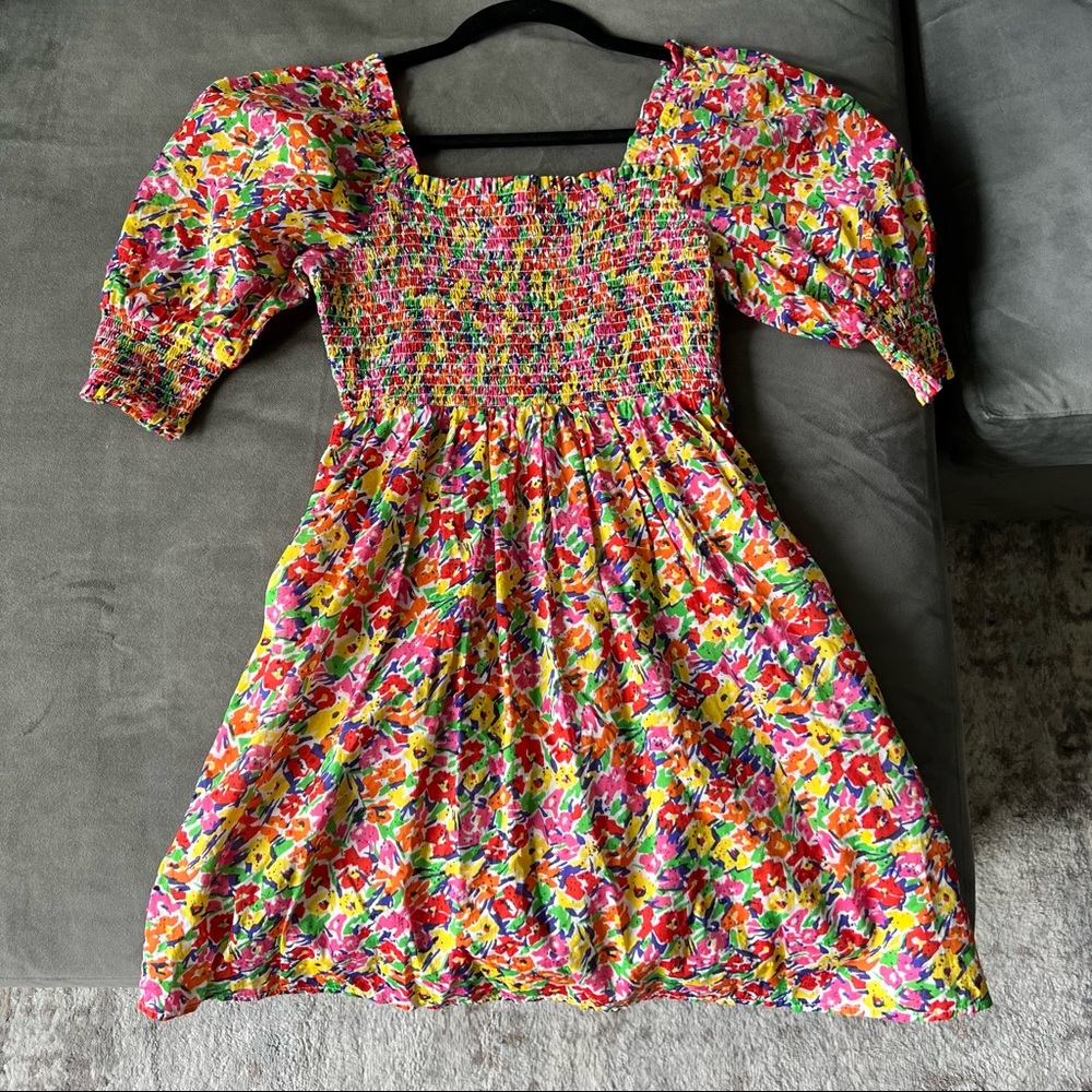 Rixo for Target smocked poplin mini dress size XXS